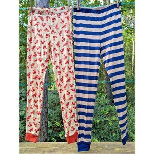 Leveret Leggings Size 14 Lot of 2 Cotton Pajama Pants Costume Fox Striped NEW